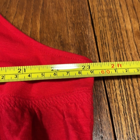 Cato Woman Red Tank Top With Ruffles In Front & Back Size 22/24 - Picture 6 of 10